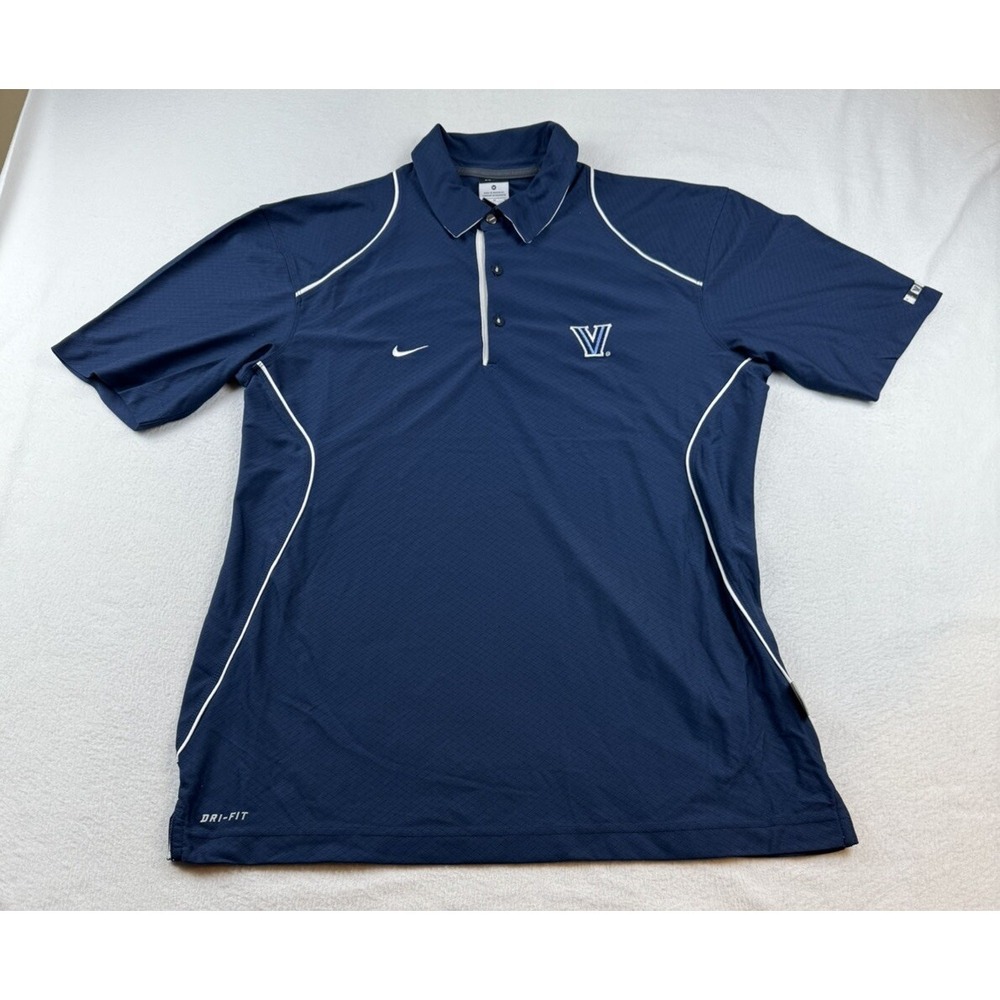 Nike Dri Fit Villanova Embroidered Polo Shirt Size M NWOT